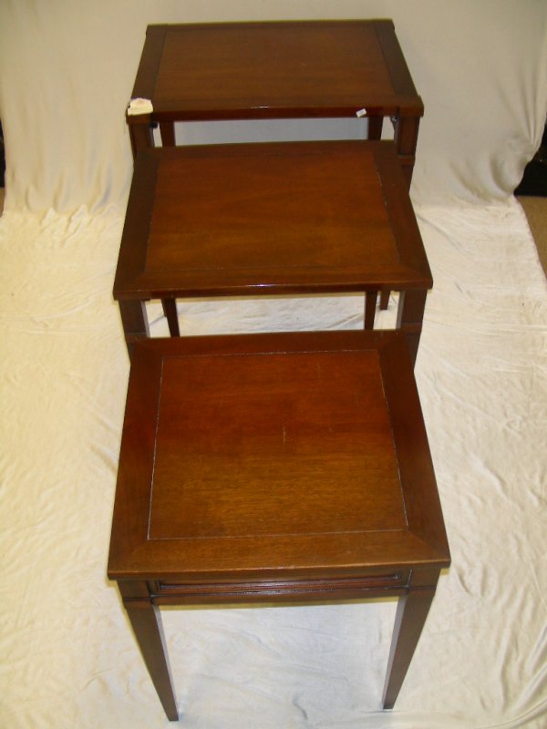 WOOD NESTING TABLES - 2