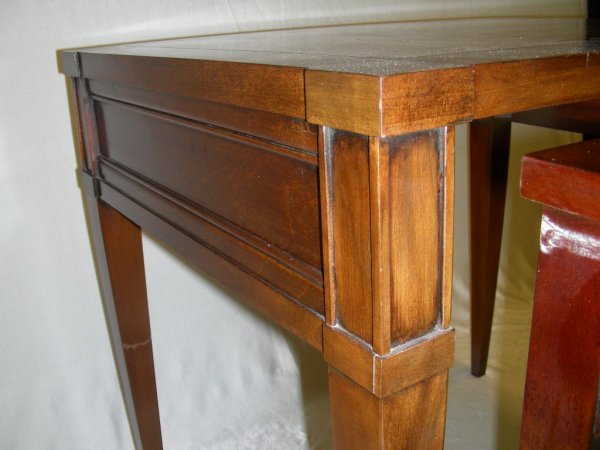 STANLEY CHERRY FINISH WOOD NESTING TABLES - 6