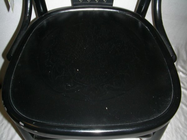 TWO ITALIAN VINTAGE BLACK PAINTED SIDE CHAIRS - 4