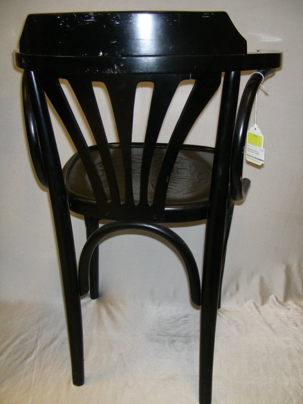 TWO ITALIAN VINTAGE BLACK PAINTED SIDE CHAIRS - 7