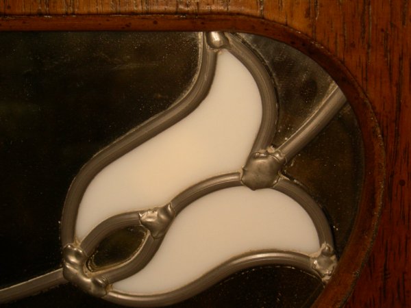 WALL MIRROR WITH TULIPS DESIGN & SHELF - 7