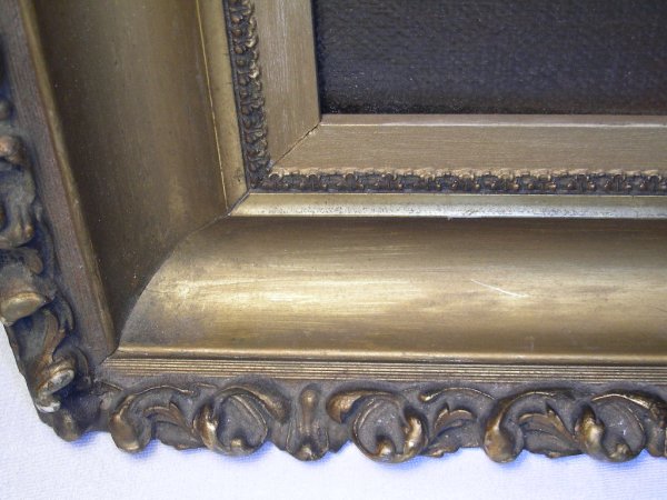 FRAMED & SIGNED J MAROGER 1945 ACRYLIC OIL PAINTIN - 5