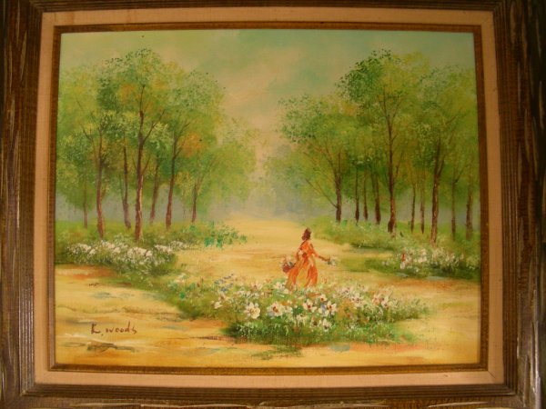 THREE PASTORAL OIL ON CANVAS PAINTINGS - 3