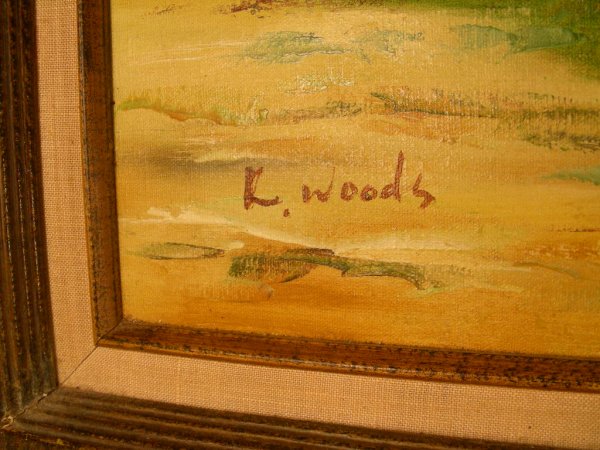 THREE PASTORAL OIL ON CANVAS PAINTINGS - 5