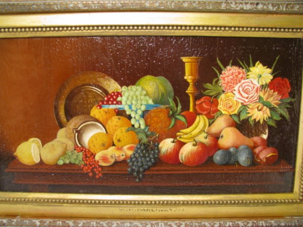 W.H. DARLINGTON REALIST OIL PAINTING STILL LIFE - 2