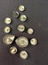 ANTIQUE RUSSIAN NIELLO SILVER BELT BUCKLE, BUTTONS - 7