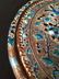 19TH C CHINESE ENAMELED COPPER & JADE MIRROR - 2