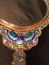 19TH C CHINESE ENAMELED COPPER & JADE MIRROR - 8