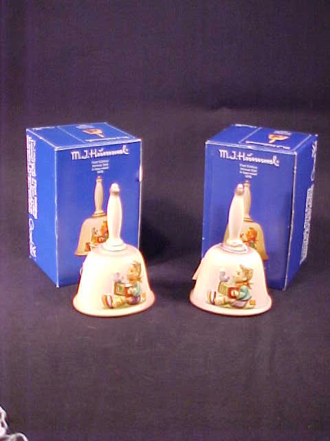 TWO HUMMEL PORCELAIN BELLS BELL 1978 - 2