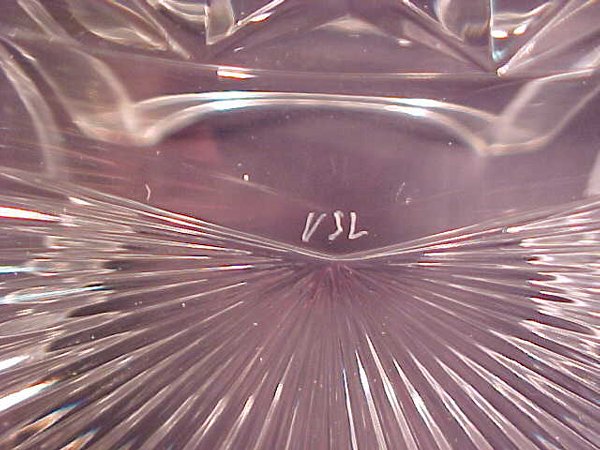 VAL ST LAMBERT CRYSTAL BONE DISHES 6 pc - 3