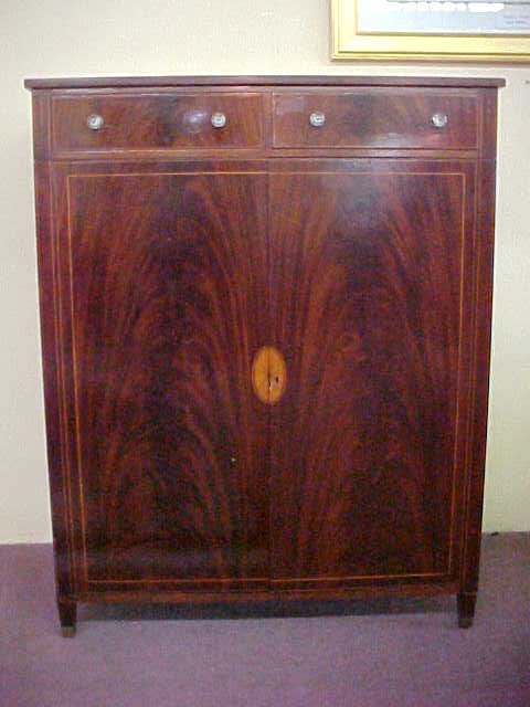 BURLED WOOD LINEN CHEST