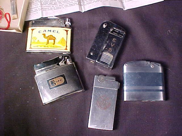 LOT CIGARETTE LIGHTER LIGHTERS 5 pc