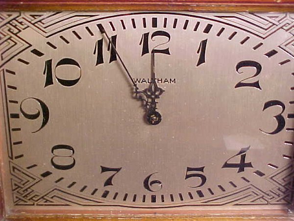 ART DECO WALTHAM MANTLE CLOCK - 2