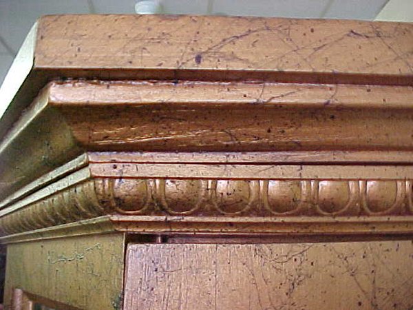 TALL GILT CURIO CABINET - 3
