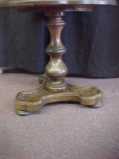 SCALLOPED CURIO SIDE TABLE - 2