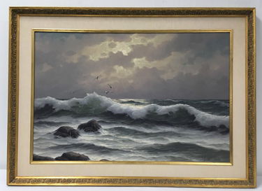 Cornelius Schipper Sunset Seascape Oil Painting Jan 08 2020
