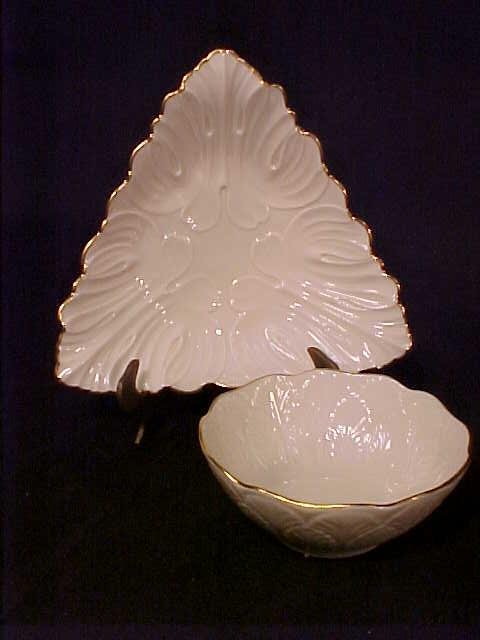 LENOX PORCELAIN SERVING DISHES 2 PC