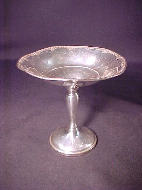 GROUP STERLING SILVER PLATES COMPOTE ETC - 3