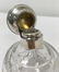 THREE ANTIQUE CUT CRYSTAL & STERLING SILVER BOTTLE - 12