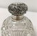 THREE ANTIQUE CUT CRYSTAL & STERLING SILVER BOTTLE - 3