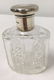 THREE ANTIQUE CUT CRYSTAL & STERLING SILVER BOTTLE - 6