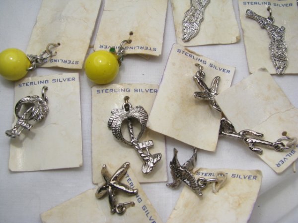 GROUP ASSORTED STERLING SILVER JEWELRY & PARTS - 8