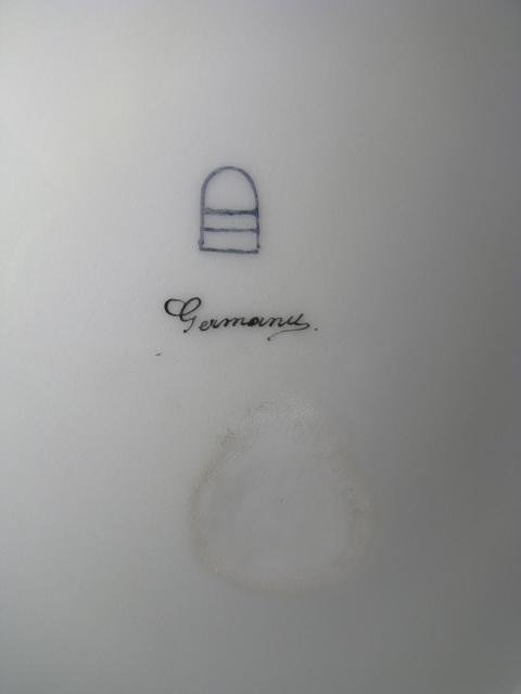 HAND PAINTED PORTRAIT CABINET PLATE: IRIS - SIGNED - 9