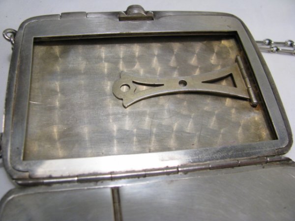 STERLING SILVER TIFFANY & CO LADIES COMPACT c 1920 - 7