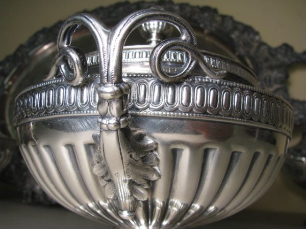 STERLING SILVER & COIN 7 PC TEA COFFEE SET - 6