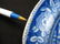 589: STAFFORDSHIRE BLUE TRANSFER PLATE SCENIC PATTERN - 7