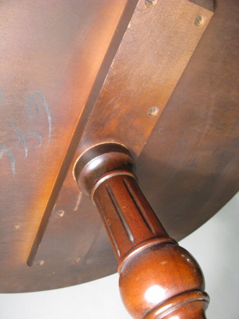 3 TIER WOOD PIE CRUST TABLE W/ CLAW & BALL FEET - 5