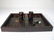 661: 19th CENTURY WOOD INLAY GAME BOARD BOX DIE & CUPS - 2