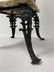 ANTIQUE VICTORIAN PAINTED METAL & ONYX SIDE TABLE - 6