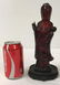 CHINESE CARVED AMBER GUANYIN BODHISATTVA SCULPTURE - 10