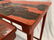 SET OF THREE CHINESE RED LACQUER NESTING TABLES - 11