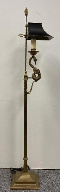 VINTAGE HOLLYWOOD REGENCY STYLE BRASS FLOOR LAMP (1 of 10)