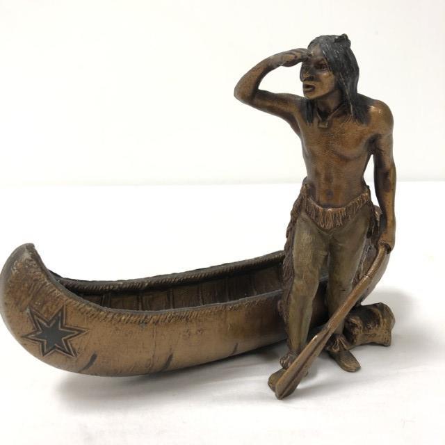 FRANZ BERGMAN STYLE PAINTED CAST METAL SCULPTURE (1 of 6)