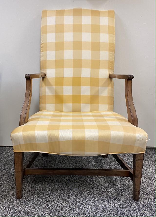 ANTIQUE FEDERAL MAHOGANY LOLLING CHAIR (1 of 20)