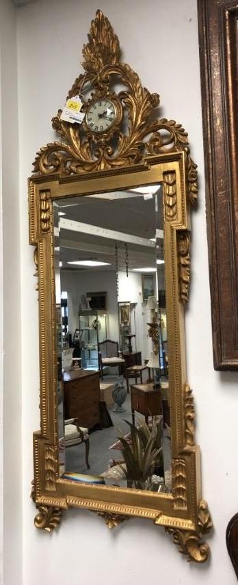 CARVERS GUILD "SORRENTO" WALL MIRROR W/ CLOCK (1 of 5)