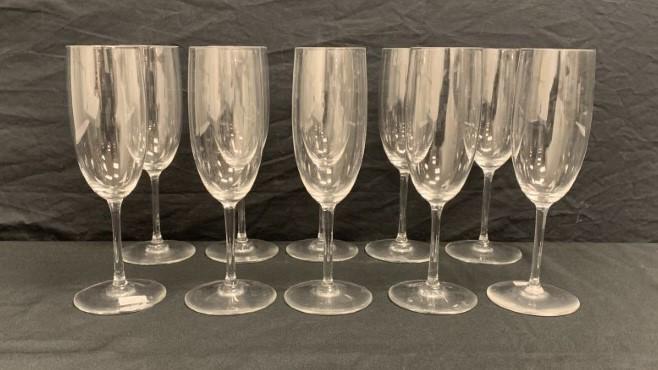 TEN BACCARAT "OENOLOGIE" CRYSTAL CHAMPAGNE FLUTES (1 of 14)
