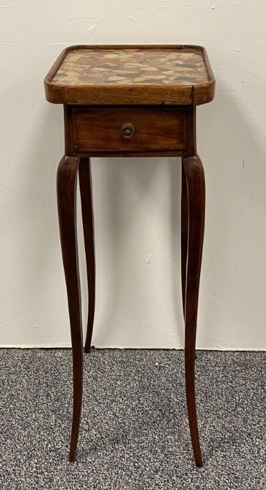 ANTIQUE FRENCH MARBLE TOP SIDE TABLE (1 of 18)