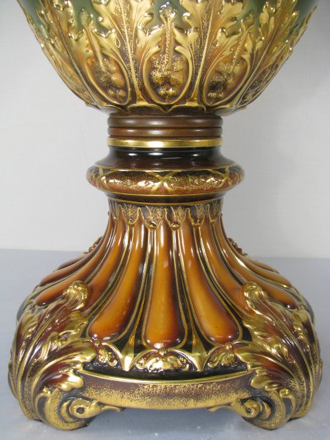 MONUMENTAL ROYAL BONN PAINTED PORCELAIN FLOOR VASE - 2