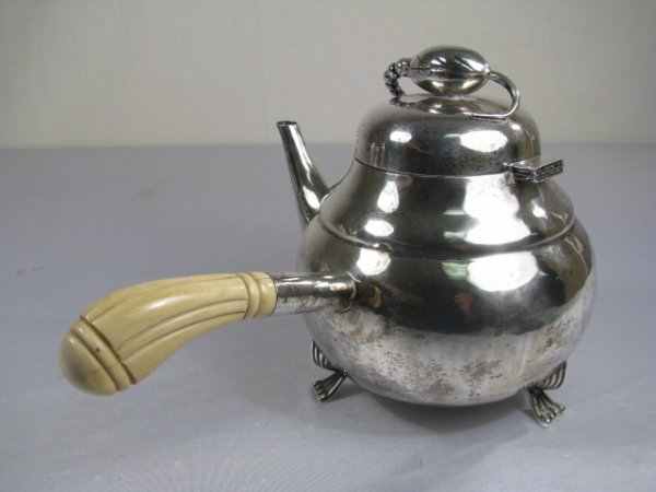 DEMATTEO 7 PC STERLING SILVER BLOSSOM TEA SET - 3