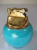 390: BOVANO ENAMELED CIGARETTE BOX LIGHTER ASHTRAY 4 PC - 4