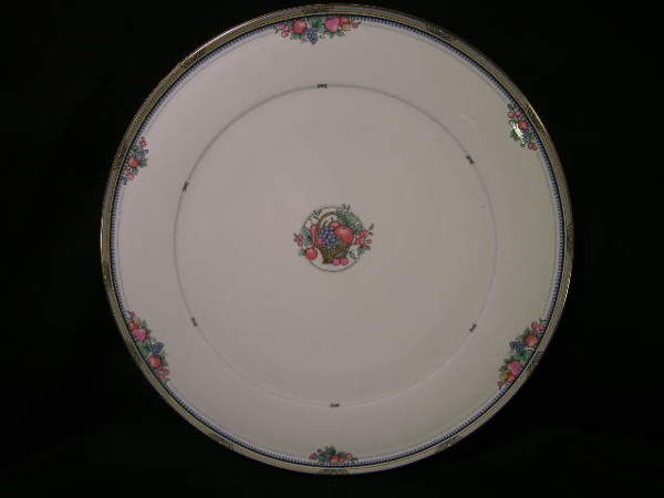 CHRISTOPHER STUART FRUIT BASKET CHINA PLATTER: CHRISTOPHER STUART FRUIT BASKET CHINA PLATTER - Measures 13 1/4" wide . No chips, cracks or crazing. - ****PLEASE NOTE ***** 1) The Ending Time posted for this item is wrong. Ebay will disable the pro