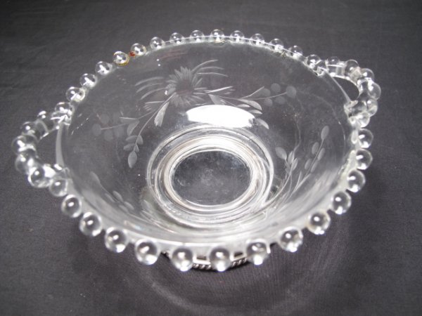 7 PIECES GLASS AND STERLING MOUNTED GLASS OBJECTS - 4