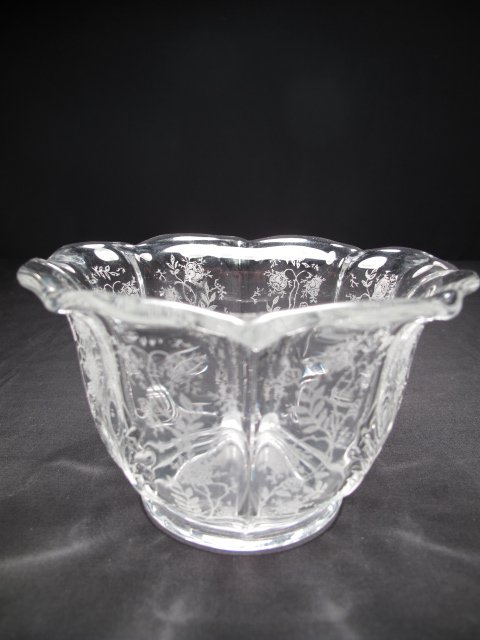 7 PIECES GLASS AND STERLING MOUNTED GLASS OBJECTS - 7