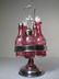 313: ANTIQUE AMERICAN VICTORIAN CRANBERRY GLASS CRUET