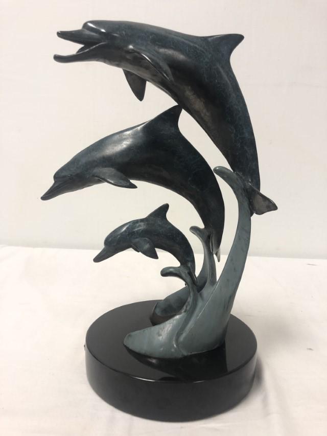 DEAN SHIPSTON BRONZE & MARBLE SCULPTURE (1 of 10)
