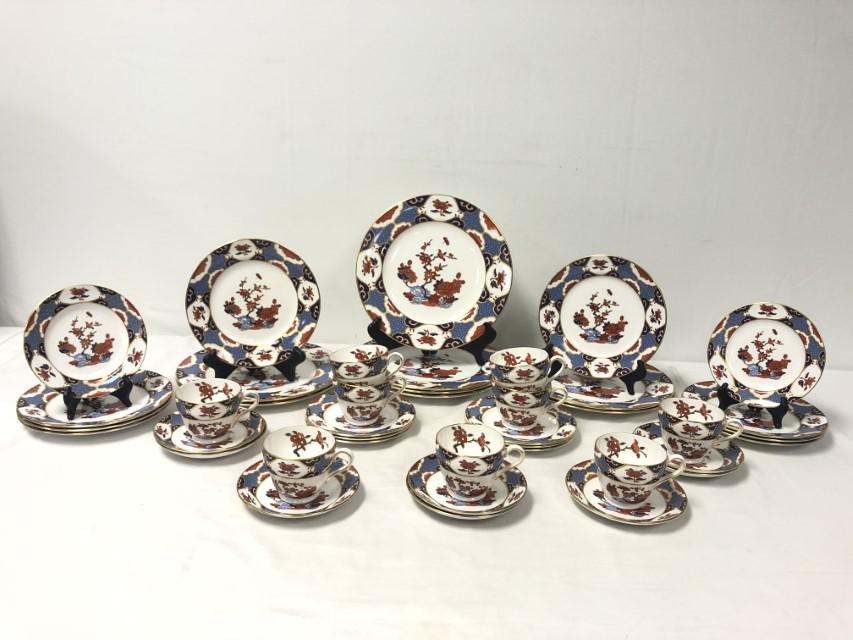 SPODE "SHIMA" PORCELAIN DINNERWARE SERVICE FOR 8 (1 of 18)